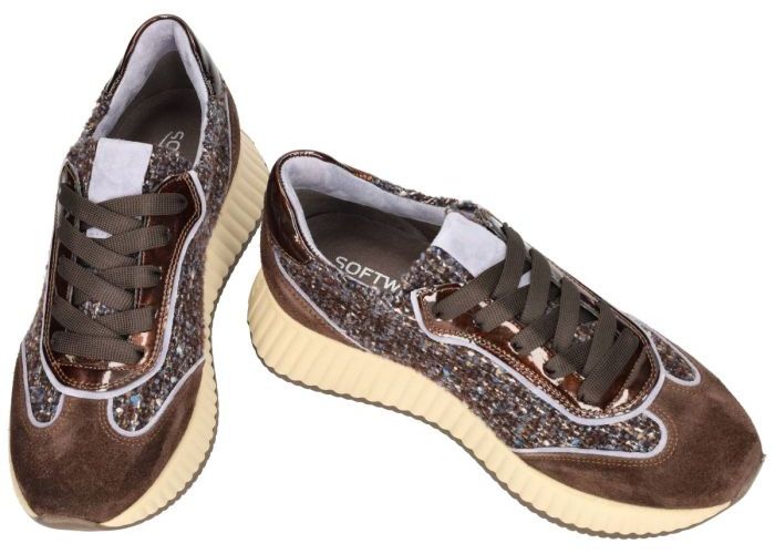 Softwaves ALICE 8.85.21  sneakers  bruin donker