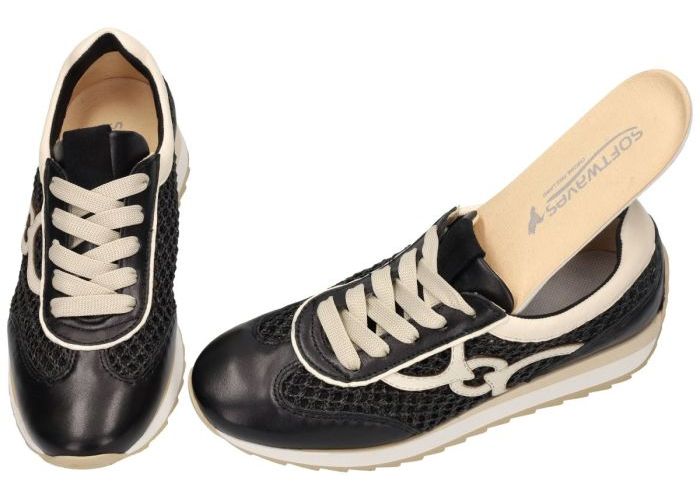 Softwaves DAKOTA style 9.32.29 sneakers  zwart
