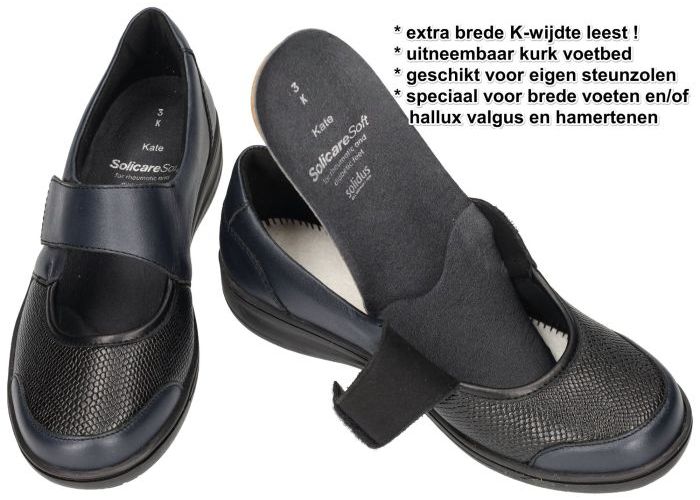 Solidus 29503  KATE 503 (K) ballerina's & mocassins antraciet grijs