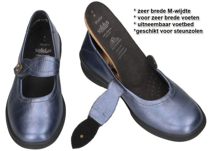 Solidus 41005-80624 MAIKE ballerina's & mocassins blauw