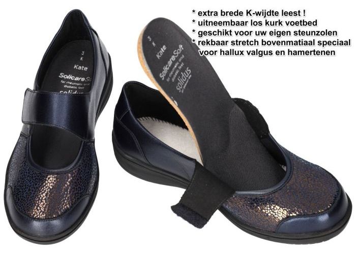 Solidus 29503-80540 KATE (K) ballerina's & mocassins blauw donker