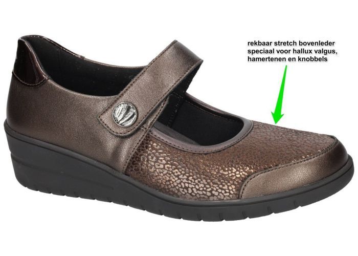 Solidus 25503-20889 HELIA (H) ballerina's & mocassins brons
