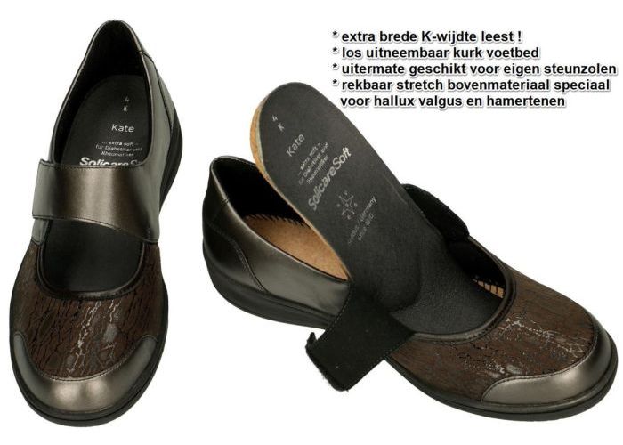 Solidus 29503-30524 KATE (K) ballerina's & mocassins bruin donker