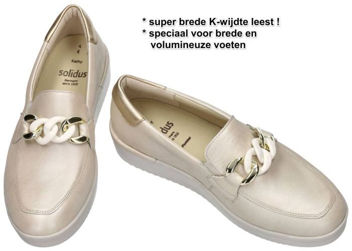 Solidus 51013-40621 KATHY (K) ballerina's & mocassins off-white/ecru/parel