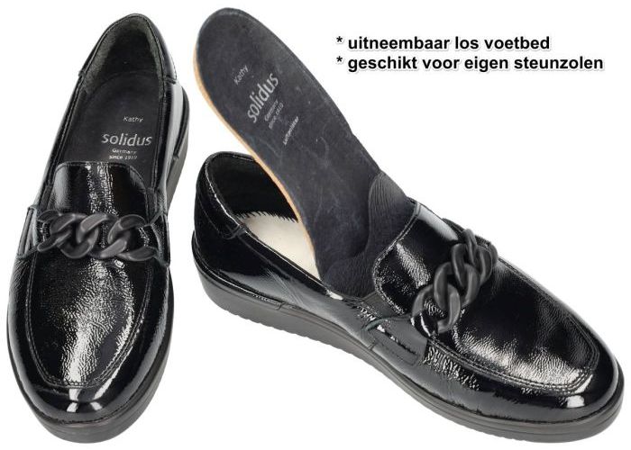 Solidus 51013-00691 KATHY (K) ballerina's & mocassins zwart