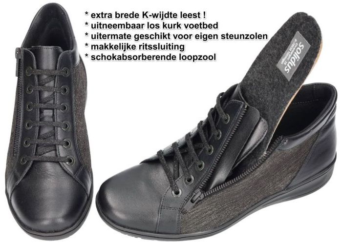 Solidus 29007-01293 KATE (K) bottines zwart