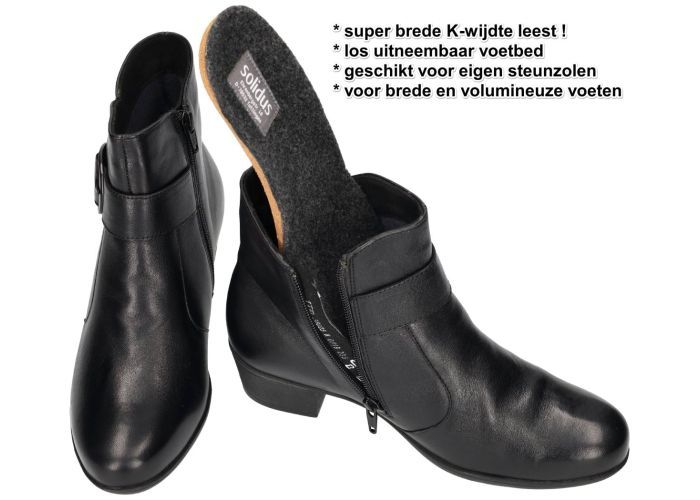 Solidus 35025-01258 KERRY (K) enkellaarzen zwart