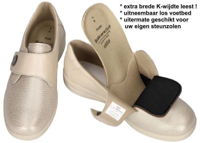 Solidus 29506  KATE 506  (K) lage gesloten schoenen beige