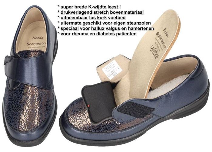 Solidus 26530-80751  HEDDA (K) lage gesloten schoenen blauw donker