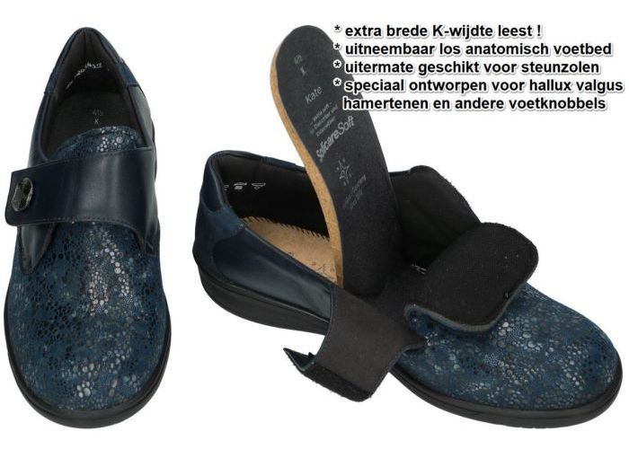 Solidus 29506-80668 KATE (K) lage gesloten schoenen blauw donker