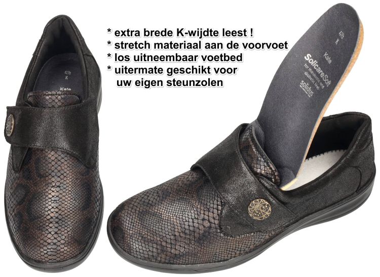 Solidus 29506-01338  KATE 506 (K) lage gesloten schoenen bruin donker