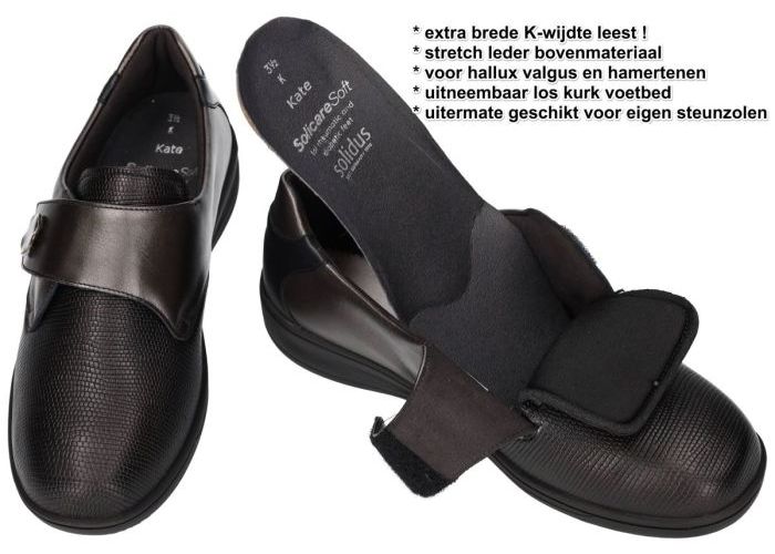 Solidus 29506-30580 KATE (K) lage gesloten schoenen bruin donker