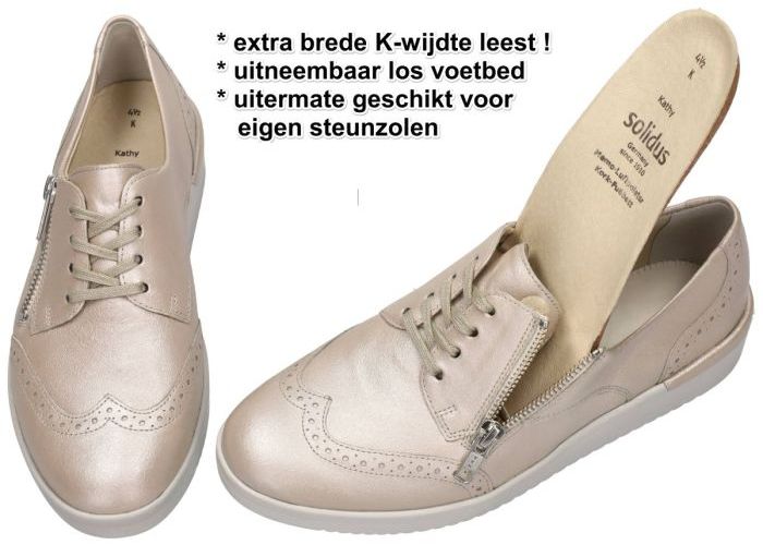 Solidus 51002-40699 KATHY 002 (K) lage gesloten schoenen champagne 