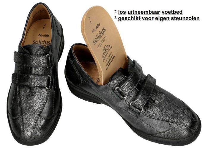 Solidus 26282 HEDDA lage gesloten schoenen grijs  donker