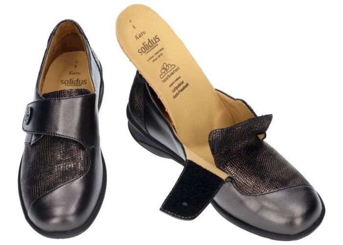 Solidus 42003-20483 KARO (K) lage gesloten schoenen grijs  donker