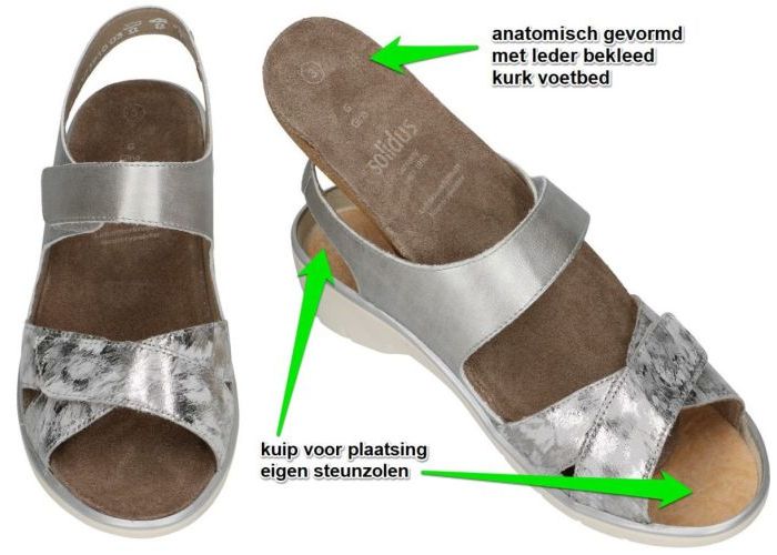 Solidus 24015-20499 GINA (G) sandalen zilver