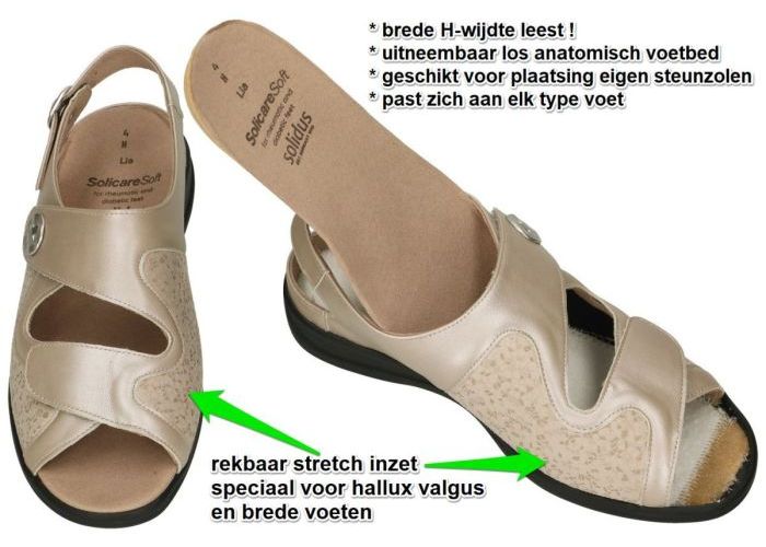 Solidus 73500-40558 LIA (H) sandalen beige