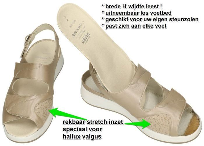 Solidus 75500-30578 HANNAH sandalen beige