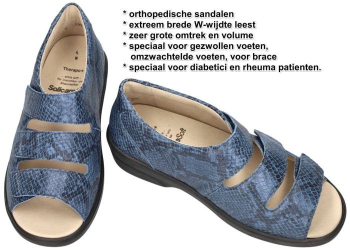 Solidus 47009  THERAPO DAMEN (W) sandalen blauw