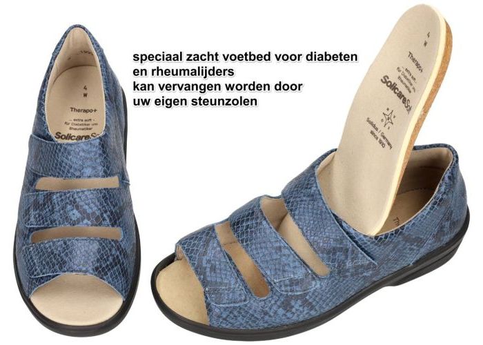 Solidus 47009  THERAPO DAMEN (W) sandalen blauw