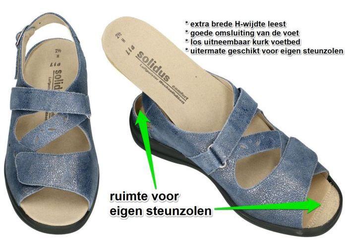 Solidus 73103-80369 LIA sandalen blauw