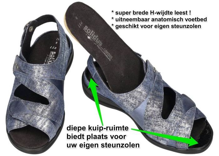 Solidus 73104-80203 LIA (H) sandalen blauw