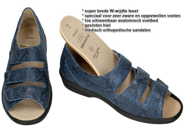 Solidus 47009-80670 THERAPO DAMEN (W) sandalen blauw donker