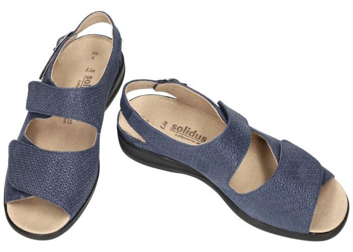 Solidus 73038 -  LIA 038  (H leest) sandalen blauw donker