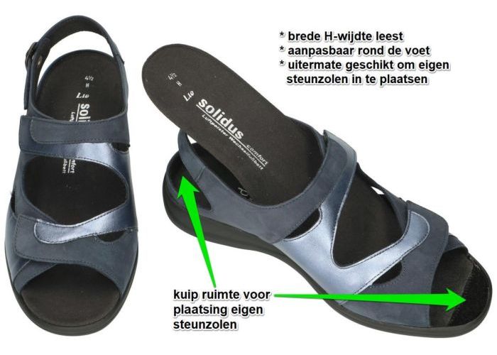 Solidus 73094-80042 LIA (H) sandalen blauw donker