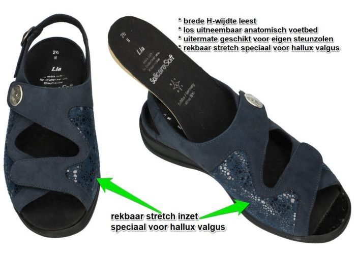 Solidus 73500-80337 LIA (H) sandalen blauw donker