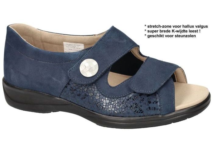 Damesschoenen Solidus SANDALEN 73501 LIA 501 Blauw Donker