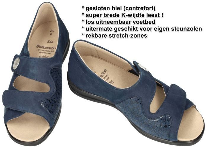 Solidus 73501 LIA 501 sandalen blauw donker
