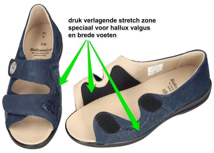 Solidus 73501 LIA 501 sandalen blauw donker