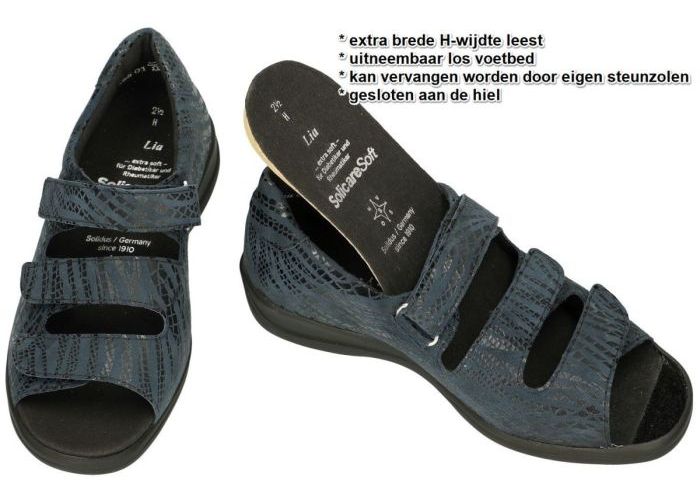 Solidus 73504-80691 LIA sandalen blauw donker