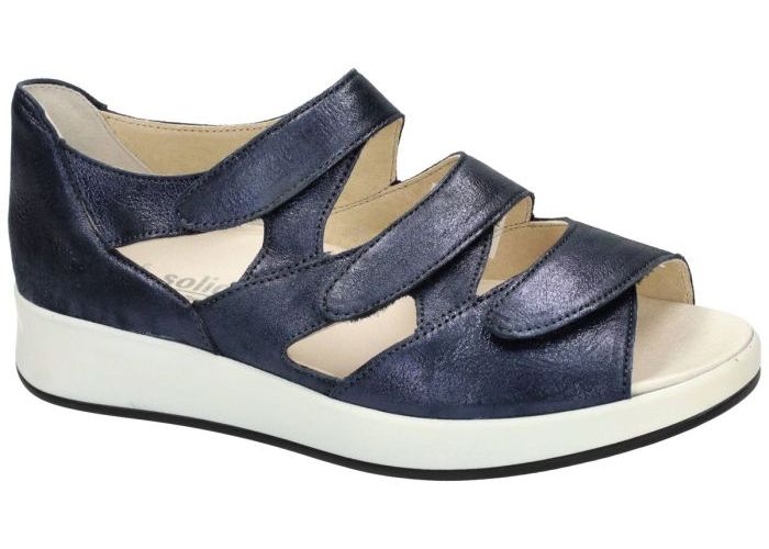 Damesschoenen Solidus SANDALEN 75036-80722 HANNAH (H) Blauw Donker