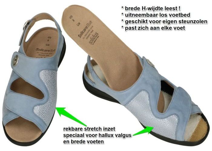 Solidus 73500-80498 LIA (H) sandalen blauw licht