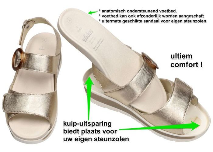 Solidus 48022-20929 GRETA (G) sandalen goud