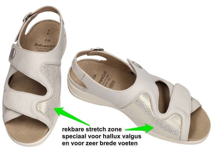 Solidus 73500  LIA 500 (H) sandalen grijs