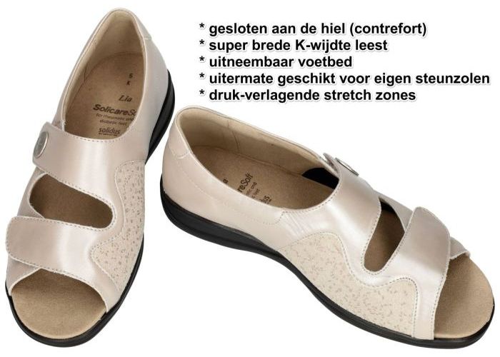 Solidus 73501 LIA 501 sandalen zandkleur