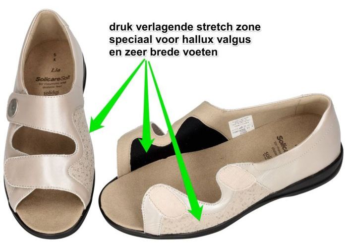 Solidus 73501-40558 LIA 501 sandalen zandkleur
