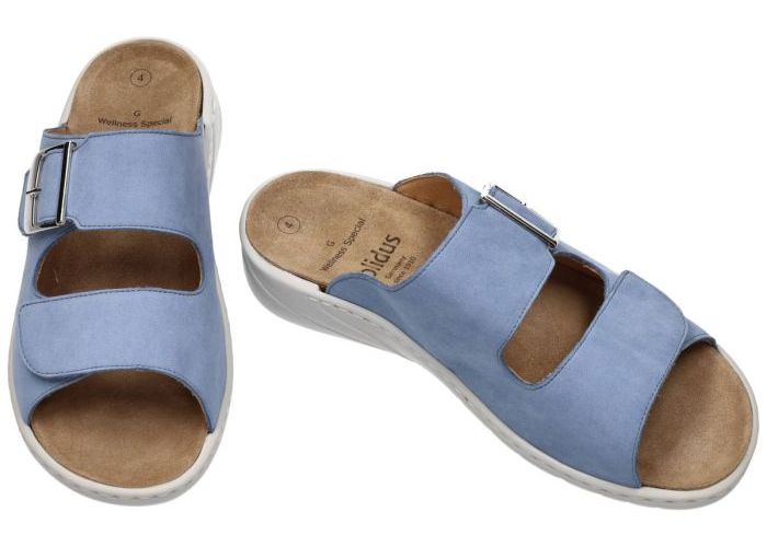 Solidus 20187 Wellness Spezial slippers & muiltjes blauw licht