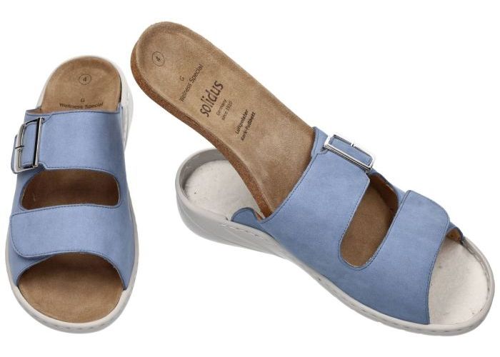 Solidus 20187 Wellness Spezial slippers & muiltjes blauw licht