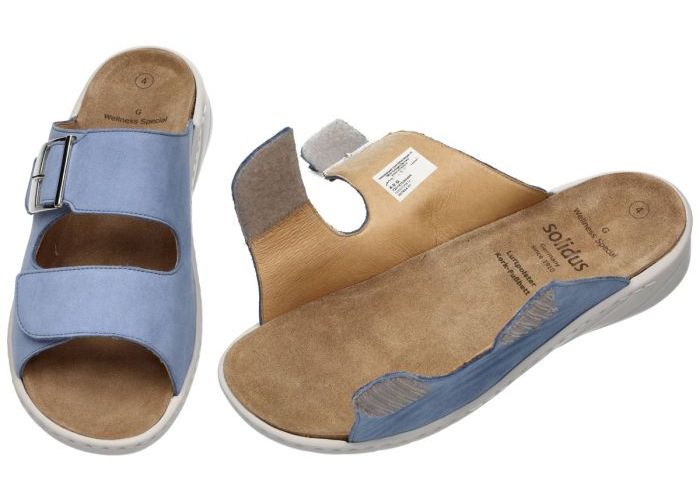 Solidus 20187 Wellness Spezial slippers & muiltjes blauw licht