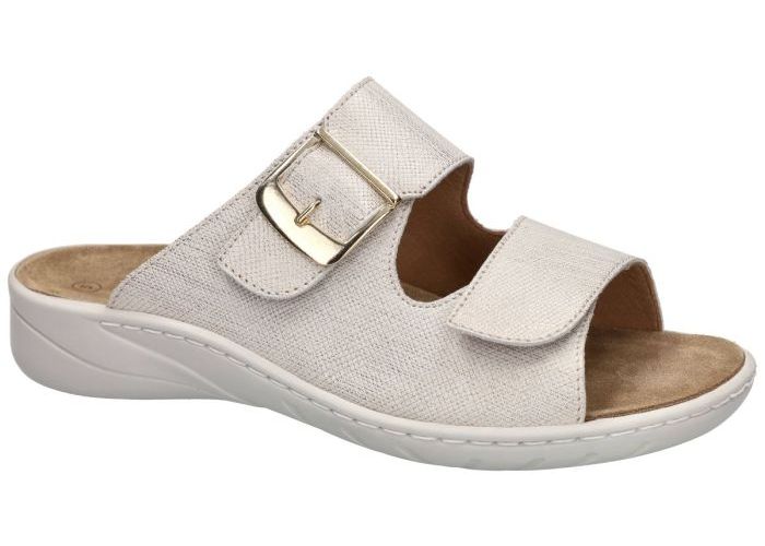 Damesschoenen Solidus SLIPPERS & MUILTJES 20187 Wellness Spezial Off-white/ecru/parel