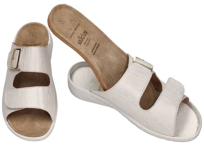 Solidus 20187 Wellness Spezial slippers & muiltjes off-white/ecru/parel