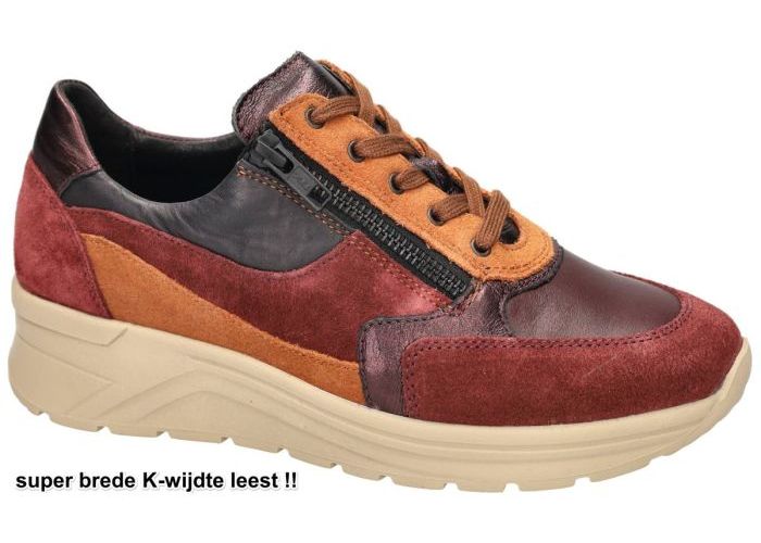 Damesschoenen Solidus SNEAKERS  59083-50599 KARMA Bordeaux