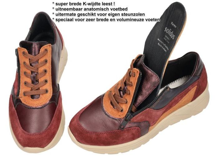 Solidus 59083-50599 KARMA sneakers  bordeaux