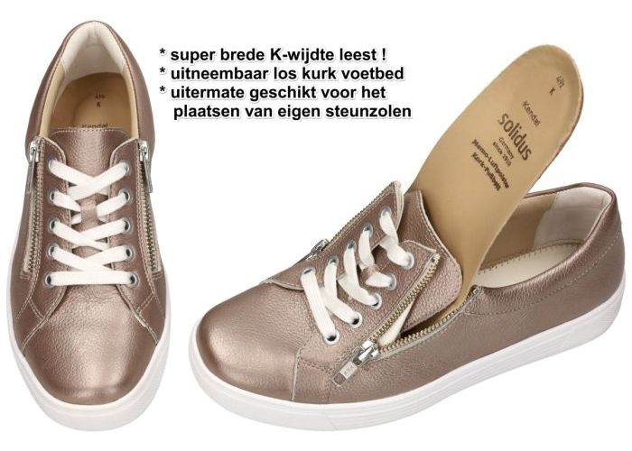 Solidus 30135 KENDAL 135 weite K sneakers  brons