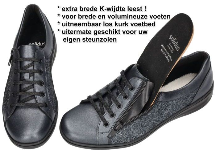 Solidus 29001-20988 KATE (K) sneakers  grijs  donker