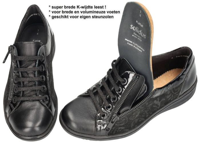 Solidus 29001 - 00864 KATE (K) sneakers  zwart
